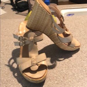 Pretty Sundance wedge sandals almost never worn
